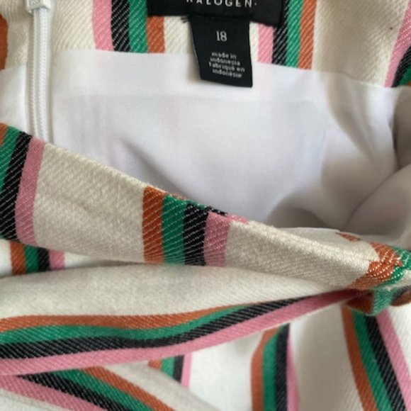 Halogen Summer Striped Skirt - Picture 3 of 3